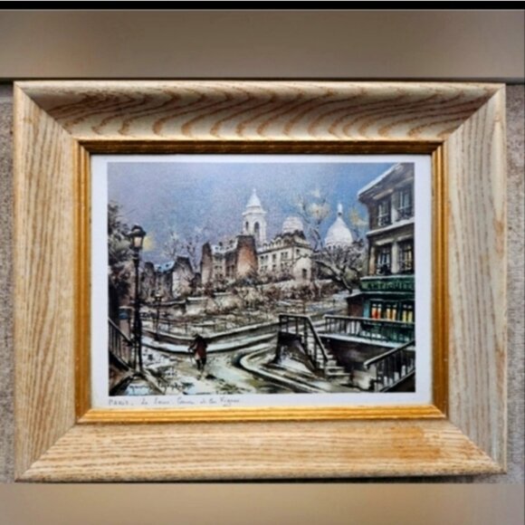 Maurice Louis Legendre Paris, Le Sacré-Cœur et les Vignes frame - Picture 1 of 4